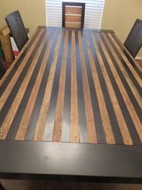 Reclaimed Brazilian peroba rosa dining table.