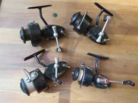Nice collection of 1960s Garcia Mitchell fishing reels, made in France.