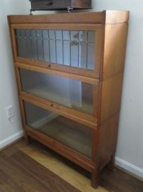 Vintage oak barrister bookcases.