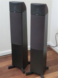 Pair of Martin Logan Motion 10 floor-standing speakers.