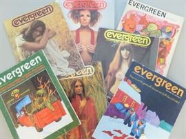 HUGE collection of vintage 1960's-1980's magazines including Oui, Playboy, Life, Look and Evergreen Review counterculture mag.