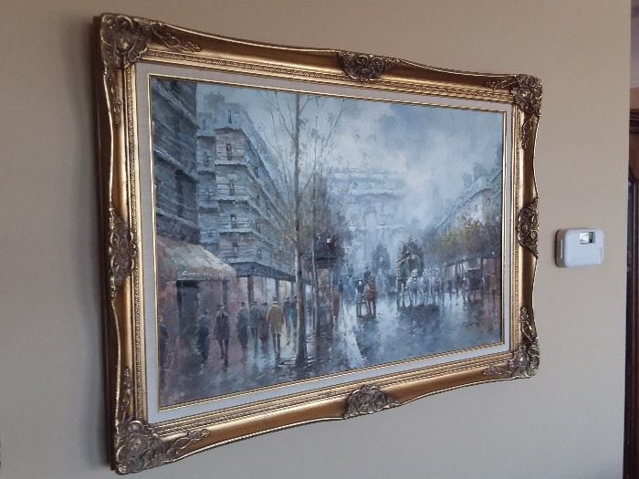 Oil painting / streetscape