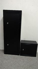 Rifle safe and pistol cabinet