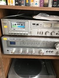 Nikko receiver and Hitachi cassette deck!