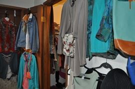 Our amazing clothing consultant has had a great time putting together amazing outfits pulled from the many closets of our client -- a clothes horse like no other!  