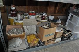 And now the garage... the garage EVERY guy wants to own... nearly 800sf and pretty close to two stories tall!   5ft stainless junction box, air tools, animated 5ft santa, Aquaflow pump, building supplies, camping supplies, Christmas and holiday items, cleaning supplies, commercial painting equipment and supplies, contractor’s equipment, Craftsman tool boxes, extensions cords, fishing collectibles antique and vintage, fishing equipment new and old, fishing rods and reels, garden art TONS, garden fertilizers and more, gardening supplies and tools hundreds, Imperial 6 burner stove/oven, ladders, Livingston 2 person fiberglass boat, loading ramps, Lorex cookware fan, Minnkota trolling motor, outdoor pots, paint sprayers, pet supplies, picnic table, plants, plastic bins all sizes, plumbing supplies, refrigerator, secretary with glass doors above drop front with drawers, front with drawers, Zero gravity outdoor chair… and the regular stuff – saws, hammers, wrenches, plumbing stuff, screwdriv