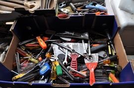 And now the garage... the garage EVERY guy wants to own... nearly 800sf and pretty close to two stories tall!   5ft stainless junction box, air tools, animated 5ft santa, Aquaflow pump, building supplies, camping supplies, Christmas and holiday items, cleaning supplies, commercial painting equipment and supplies, contractor’s equipment, Craftsman tool boxes, extensions cords, fishing collectibles antique and vintage, fishing equipment new and old, fishing rods and reels, garden art TONS, garden fertilizers and more, gardening supplies and tools hundreds, Imperial 6 burner stove/oven, ladders, Livingston 2 person fiberglass boat, loading ramps, Lorex cookware fan, Minnkota trolling motor, outdoor pots, paint sprayers, pet supplies, picnic table, plants, plastic bins all sizes, plumbing supplies, refrigerator, secretary with glass doors above drop front with drawers, front with drawers, Zero gravity outdoor chair… and the regular stuff – saws, hammers, wrenches, plumbing stuff, screwdriv