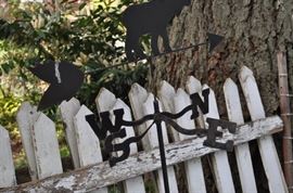 Garden art... tons of gardening tools, pots, patio set, hammock on stand, sooo many birdhouses, statuary, plant stands, old ladders, rusty treasures, bird bath, garden tool stand, hoses, Columbia winery wood bench, garden fertilizers and more, gardening books, gardening supplies and tools hundreds,  wooden table, wooden bench, garden hand tools, wind chimes, wire baskets, hose reel, planters, compost bins, wicker, wrought iron pot hangers, patio chairs, little red wagon, picket fencing, corrugated metal, garden carts, shepherds’ hooks, bags of gravel, rakes/shovels/hoes/spades/clippers/cultivators, tool caddy, slab of granite, ladders, garden wall art, strawberry pot, weather vane, terra cotta, vintage duck decoy wind chime, cast concrete leaves, wrought iron small tables, gardening hand tools, bird feeders, garden signs, boots, garden whimsey…