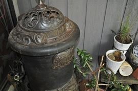 Garden art... tons of gardening tools, pots, patio set, hammock on stand, sooo many birdhouses, statuary, plant stands, old ladders, rusty treasures, bird bath, garden tool stand, hoses, Columbia winery wood bench, garden fertilizers and more, gardening books, gardening supplies and tools hundreds,  wooden table, wooden bench, garden hand tools, wind chimes, wire baskets, hose reel, planters, compost bins, wicker, wrought iron pot hangers, patio chairs, little red wagon, picket fencing, corrugated metal, garden carts, shepherds’ hooks, bags of gravel, rakes/shovels/hoes/spades/clippers/cultivators, tool caddy, slab of granite, ladders, garden wall art, strawberry pot, weather vane, terra cotta, vintage duck decoy wind chime, cast concrete leaves, wrought iron small tables, gardening hand tools, bird feeders, garden signs, boots, garden whimsey…