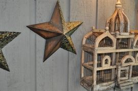 Garden art... tons of gardening tools, pots, patio set, hammock on stand, sooo many birdhouses, statuary, plant stands, old ladders, rusty treasures, bird bath, garden tool stand, hoses, Columbia winery wood bench, garden fertilizers and more, gardening books, gardening supplies and tools hundreds,  wooden table, wooden bench, garden hand tools, wind chimes, wire baskets, hose reel, planters, compost bins, wicker, wrought iron pot hangers, patio chairs, little red wagon, picket fencing, corrugated metal, garden carts, shepherds’ hooks, bags of gravel, rakes/shovels/hoes/spades/clippers/cultivators, tool caddy, slab of granite, ladders, garden wall art, strawberry pot, weather vane, terra cotta, vintage duck decoy wind chime, cast concrete leaves, wrought iron small tables, gardening hand tools, bird feeders, garden signs, boots, garden whimsey…