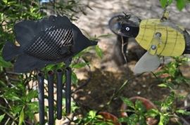 Garden art... tons of gardening tools, pots, patio set, hammock on stand, sooo many birdhouses, statuary, plant stands, old ladders, rusty treasures, bird bath, garden tool stand, hoses, Columbia winery wood bench, garden fertilizers and more, gardening books, gardening supplies and tools hundreds,  wooden table, wooden bench, garden hand tools, wind chimes, wire baskets, hose reel, planters, compost bins, wicker, wrought iron pot hangers, patio chairs, little red wagon, picket fencing, corrugated metal, garden carts, shepherds’ hooks, bags of gravel, rakes/shovels/hoes/spades/clippers/cultivators, tool caddy, slab of granite, ladders, garden wall art, strawberry pot, weather vane, terra cotta, vintage duck decoy wind chime, cast concrete leaves, wrought iron small tables, gardening hand tools, bird feeders, garden signs, boots, garden whimsey…