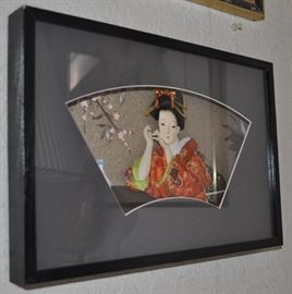 Framed and matted, shadow-box style