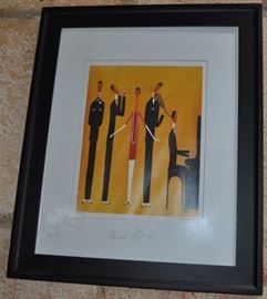 Framed art by John Swindell