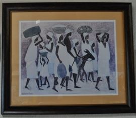 Framed and matted, Ellis Wilson