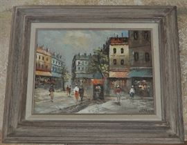 Framed oil, artist is L. Stanio