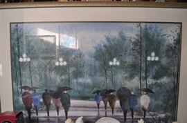 Large, framed and matted, no signature found