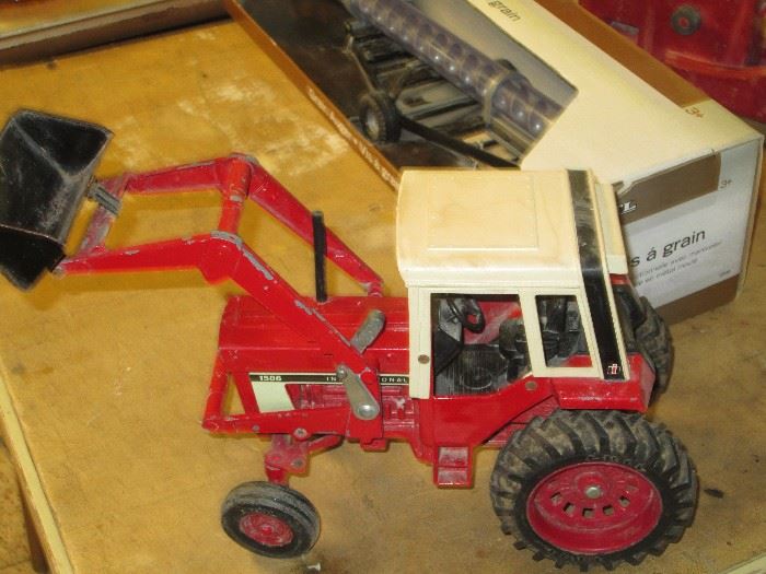 International Harvester Toy Tractor with Bucket Loader