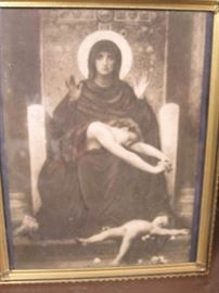 Various unusual framed art