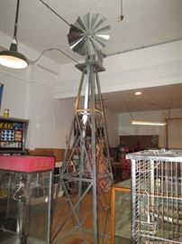 Huge 12 Foot Galvanized Windmill - like new 