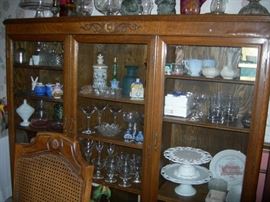 Great Antique  OakTriple Door Cabinet