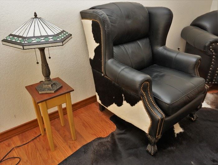 Leather and hide recliner