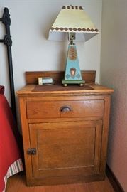 Antique washstand cabinet
