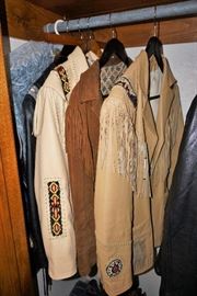Men's beaded leather jackets