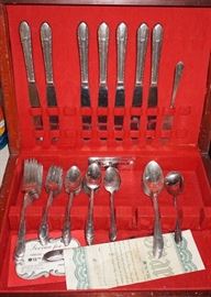 Silver plated flatware by Wm. Rogers