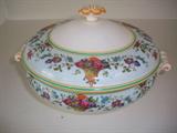 Wedgewood service for 8. Dinner, salad, dessert, saucers plus cups. Small and large serving platter, sugar, creamer and gravey boat plus soup tureen.