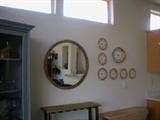Round mirror is one of many available.
