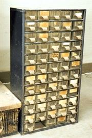 Wards Powr-Kraft Sorting Bins With Contents, 22"H x 12"W x 6"D