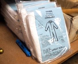 Lambkin Paint Rollers, Qty 5, Handles, Qty 12, TYBEC Disposable Coveralls, NIB, Qty 10