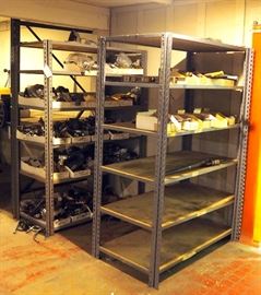 Metal Framed Shop Shelves, 6'H x 49"W x 25"D, Qty 2