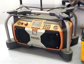 Craftsman Hand Held Tool Box And Ridgid Shop Stereo