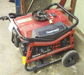 Powermate Generator, 212cc OHB Engine, Model PM0103007, 3000 Watt On Rolling Cart, EVR Regulator Included But Not Installed