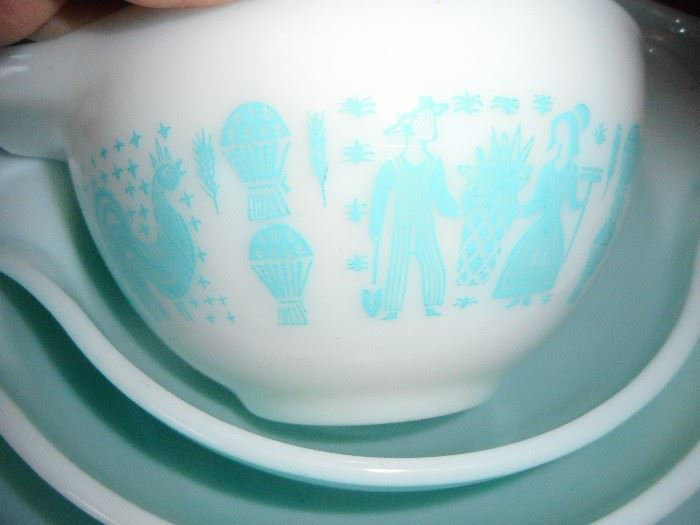 Pyrex Cinderella Amish Butter Print Mixing Batter Bowl #4