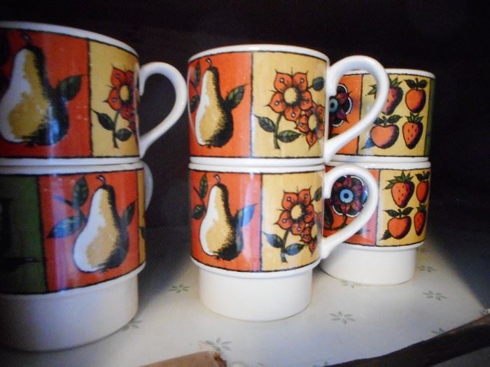 Mid Century Holt Howard 1964 Coffee Mugs