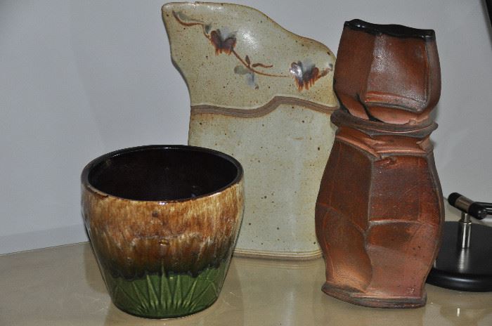 Fantastic pottery and unique ceramic pieces including vintage Petrakovitz 