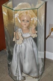 Gorgeous vintage composition Madame Alexander Doll. Mirrored glass case sold separately. 