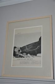Life Magazine 1965 page framed and double matted. 