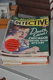 Vintage Master Detective magazines