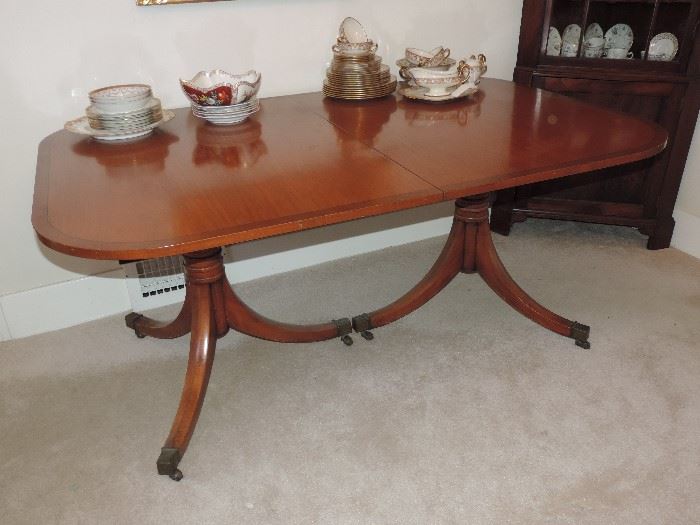 1940's Banded Edge Table (3 inserts)