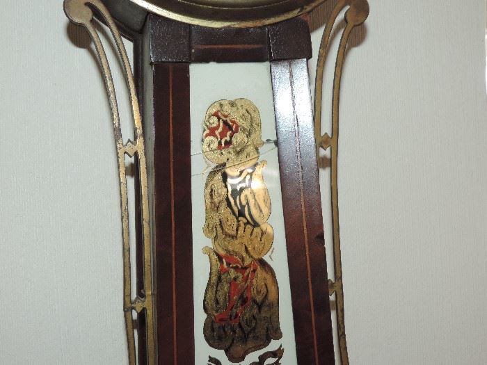 The top neck panel has 2 cracks in banjo clock 