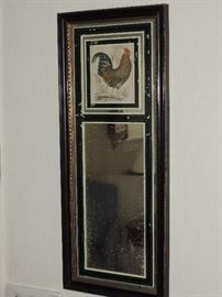 Small Mirror with Rooster