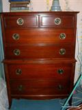 Mahogany Chest Drawers, has a matching nightstand and dresser with mirror