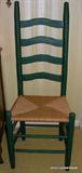 One of two matching Ladderback chairs
