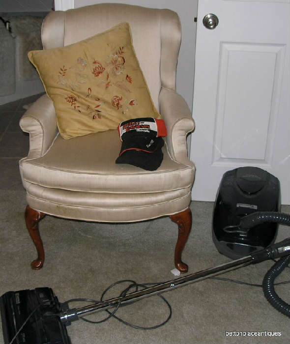 Vaccuum and Wingback Chair