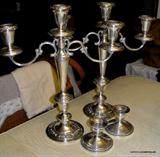 Gorham Silver Candelabra