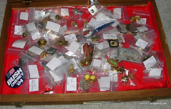 Just one tray of a few containing all kinds of pins, ET Watch and Roy Rogers Watch
