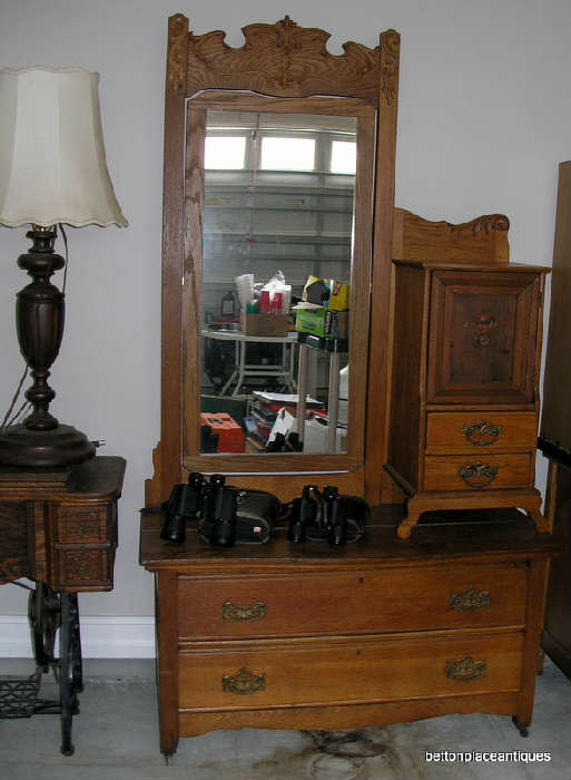 Antique Oak Dresser with mirror